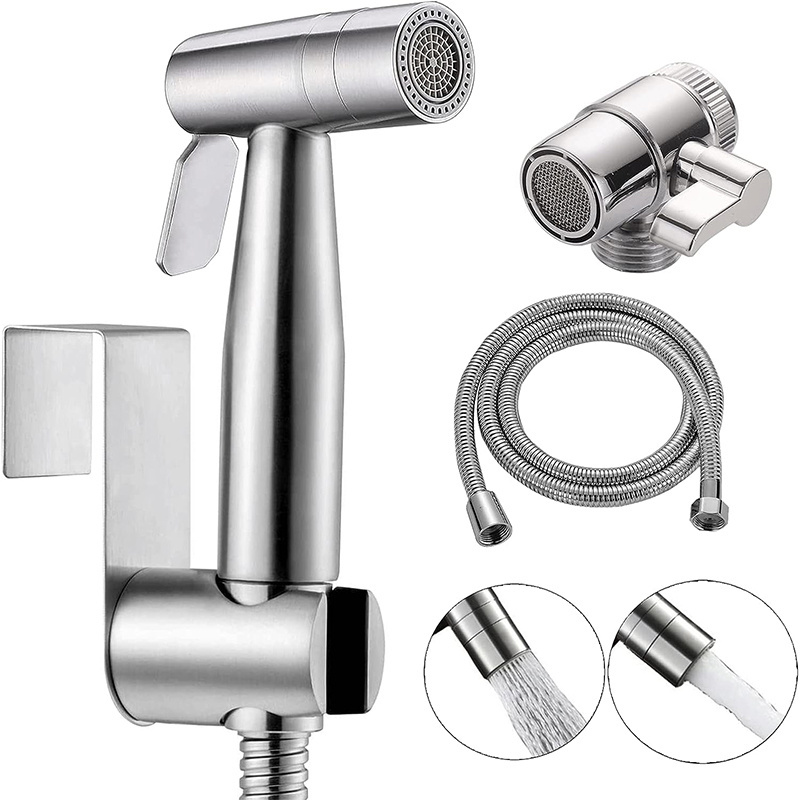 IFAN Chrome-Plated Brass Bidet Sprayer Toilet Bidet Sprayer Shattaf Toilet Bidet