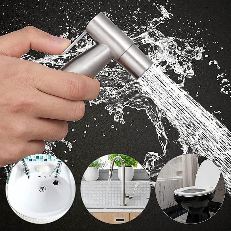 IFAN Chrome-Plated Brass Bidet Sprayer Toilet Bidet Sprayer Shattaf Toilet Bidet