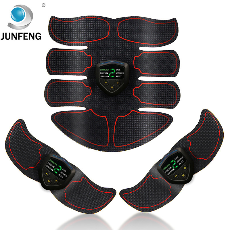 Abdominal muscle trainer toning belt electric muscle stimulator