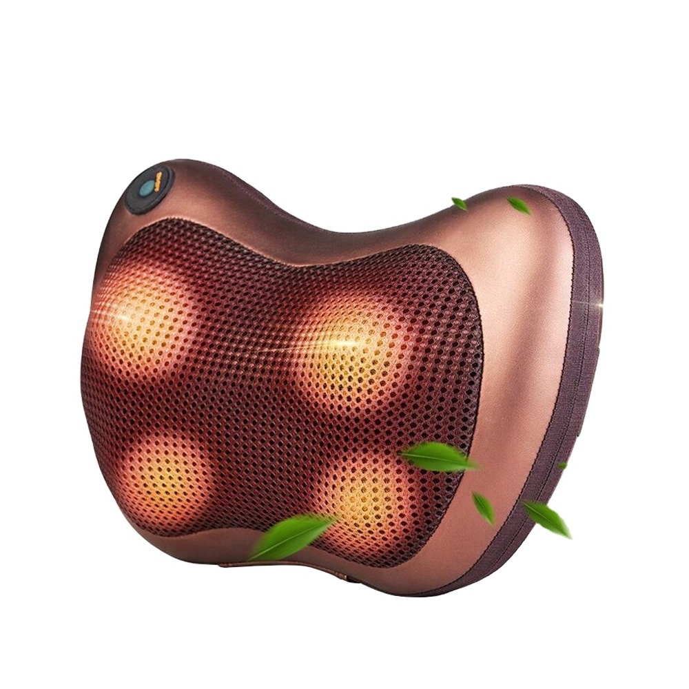 electric neck and shoulder massager machine neck pillow Heat car massage pillow seat cushion heated seat cushion