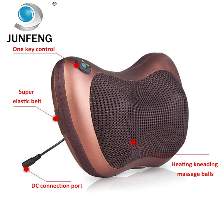 electric neck and shoulder massager machine neck pillow Heat car massage pillow seat cushion heated seat cushion