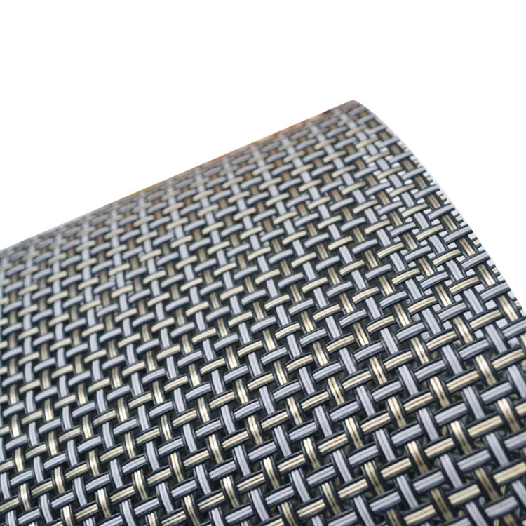 Decorative woven mesh vinyl coated woven polyester mesh fabric PVC woven mesh fabric