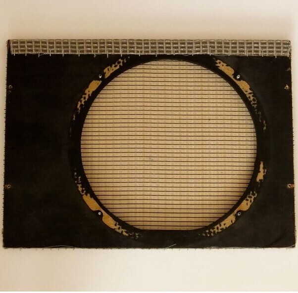 speaker baffle board with grill cloth installed metal material guitar amplifier speaker grill cloth