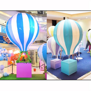 Wholesale Fashion Commercial Wedding Party Decoration Fiber Glass Hot Air Balloon Model Prop For Outdoor Decoration