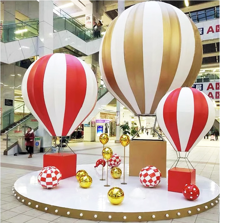 Custom 1 Piece MOQ  Commercial Decoration Hot Air Balloon Model Prop For Party Wedding Decoration