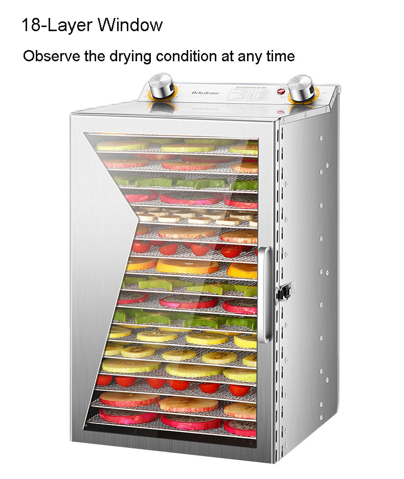 High Quality Industrial Dehydrating Machines Adjustable Temperature Vegetable Fruit Dehydrator