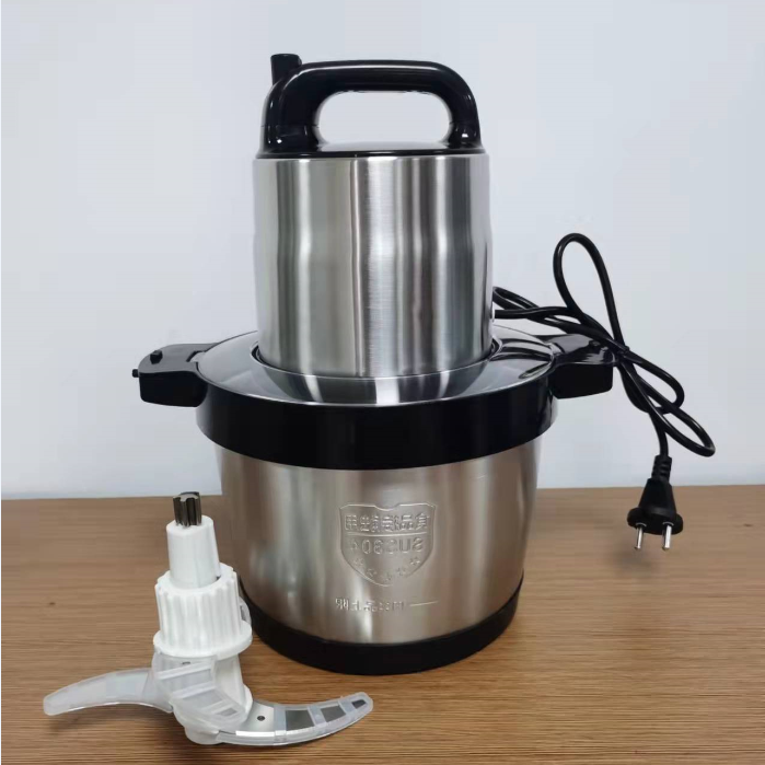 6L 4500W Silver Crest Pure Copper Electric Meat Grinder Yam Pounder Pounding Mincer Fufu Machine