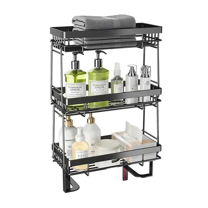 The Toilet Storage 3 Tier Bathroom Organizer Shelves Multifunctional Over Toilet Bathroom Organizer Shower Caddy