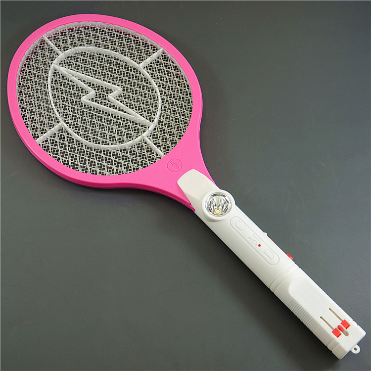 high quality electronic mosquito killer bat fly swatter Handheld Bug Zapper Racket with flashlight