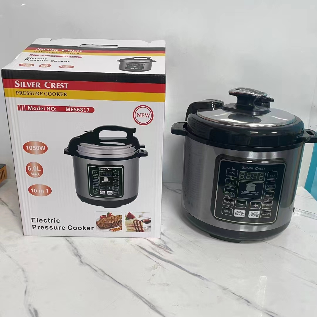 Silver crest 6L digital smart pressure cooker stainless steel rice cooker Electric pressure cooker