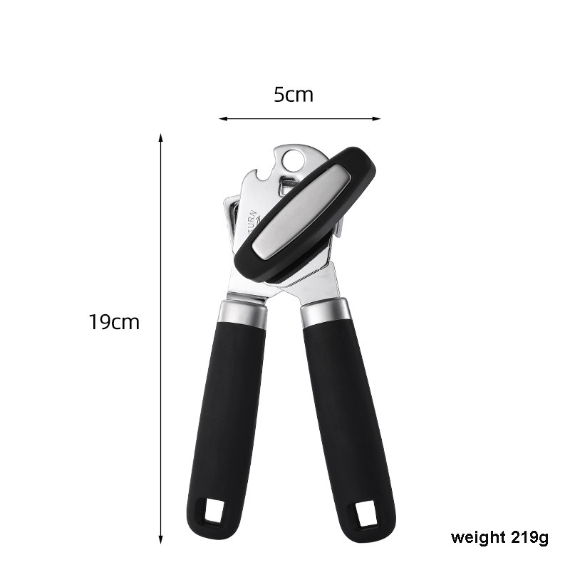 Tin-opener Cork screws Multifunctional Stainless Steel Heavy Duty Ergonomic Durable Hand Grip Smooth Edge Cut Manual Can Opener