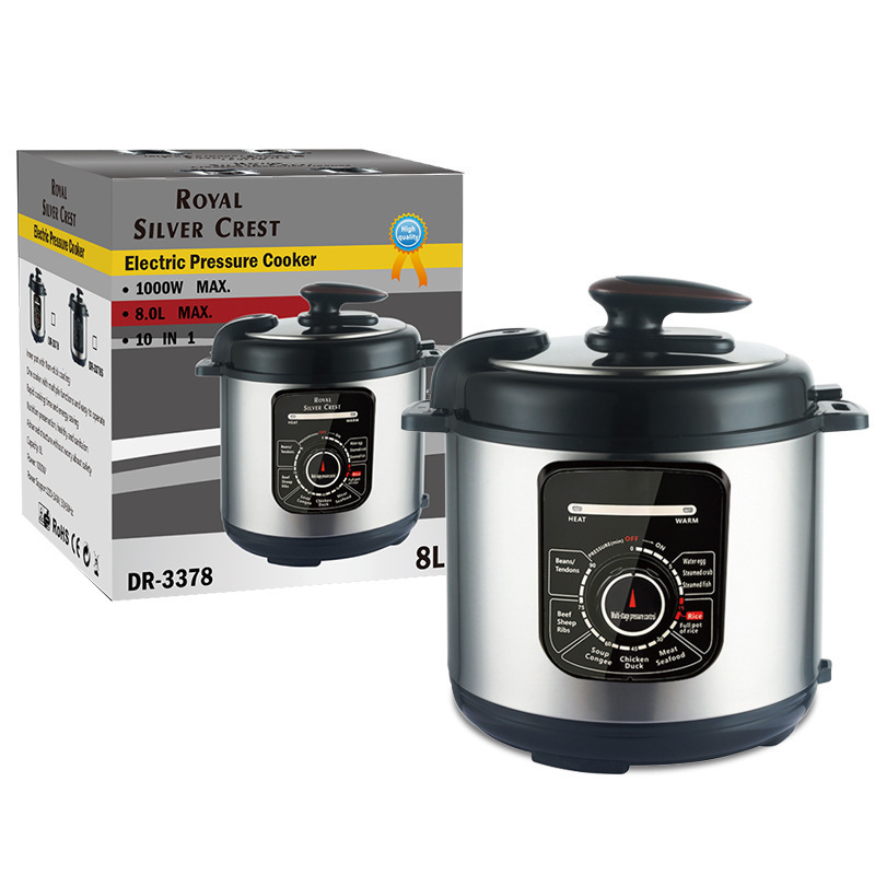 Silver crest 1400W 10 In 1 Stainless Steel 10 Liter Rice Cooker Electric Pressure Cooker