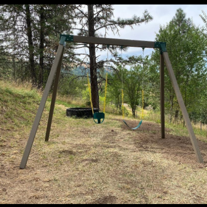 Deluxe High Back Full Bucket Swing (Triangle and Chain Dip) and Heavy-Duty Swing Seat with Carabiners