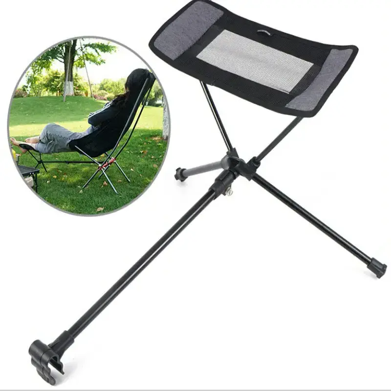 Outdoor chairs folding Grey Foldable Hammock Chair Lounger Recliner Camping Rocking Camp Chairs with Carry Bag