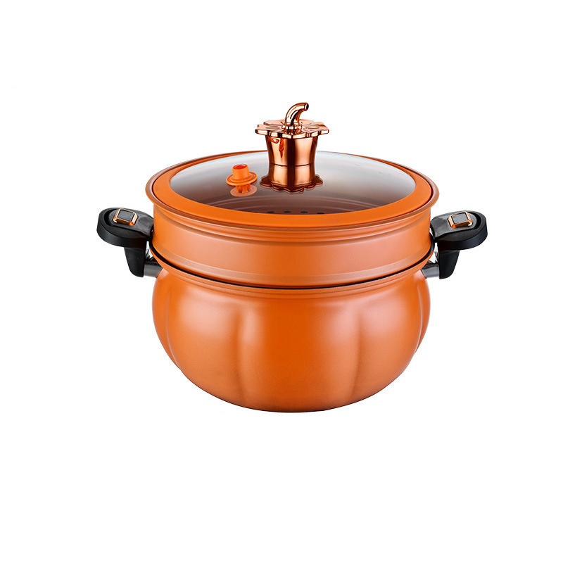 New Style 8L Large Capacity Soup Pot Medical Stone Coating non-stick pot pumpkin soup pot Micro Pressure Cooker