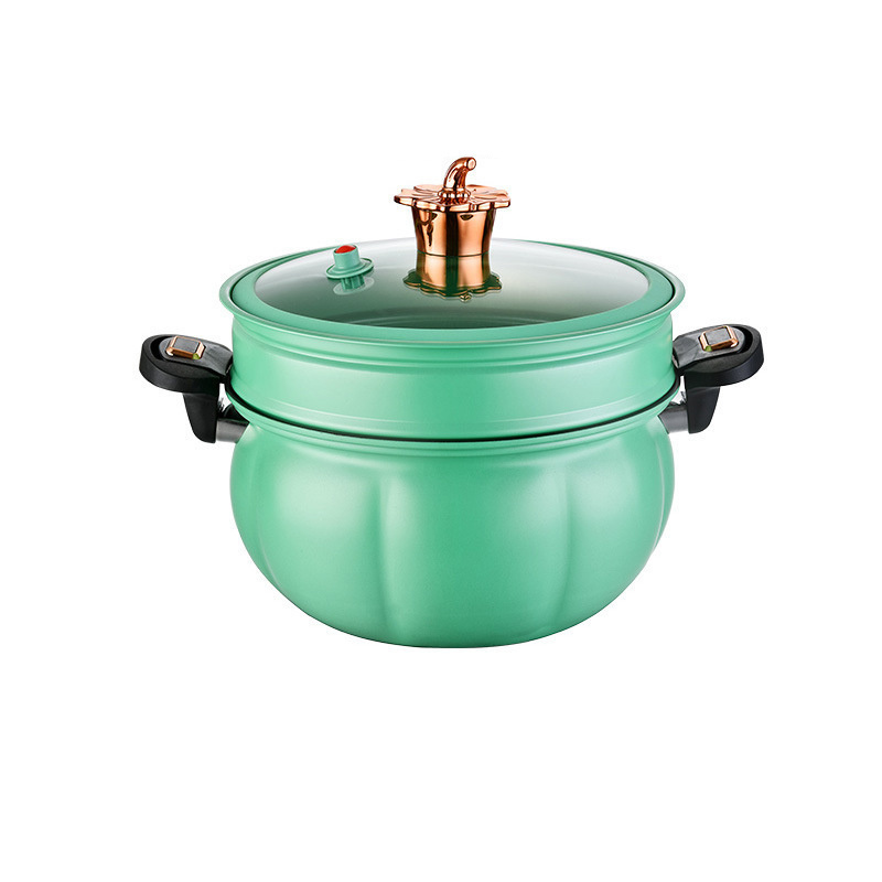 New Style 8L Large Capacity Soup Pot Medical Stone Coating non-stick pot pumpkin soup pot Micro Pressure Cooker