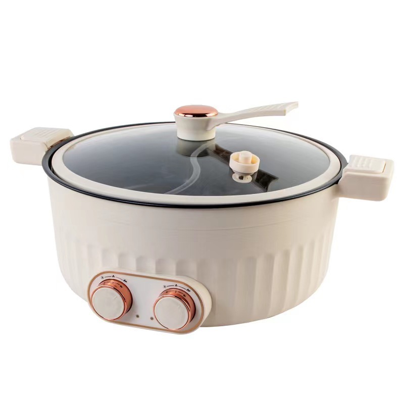 Best selling multi function Two-Flavor electric hotpot soup cooker stir-fry cooker electric skillet multi low pressure cooker