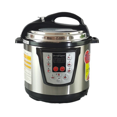 Factory Direct New 6L Silver Crest Non-Stick Coating Inner Pot Household Coocker Electric Pressure Cooker