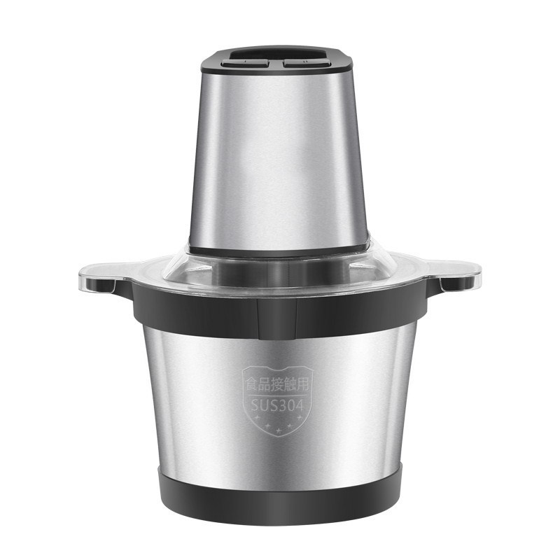 Factory Sale Kitchen 3L Stainless Steel Jar Yam Pounder Vegetable Onion Chopper Food Processor Silver Crest Meat Grinder