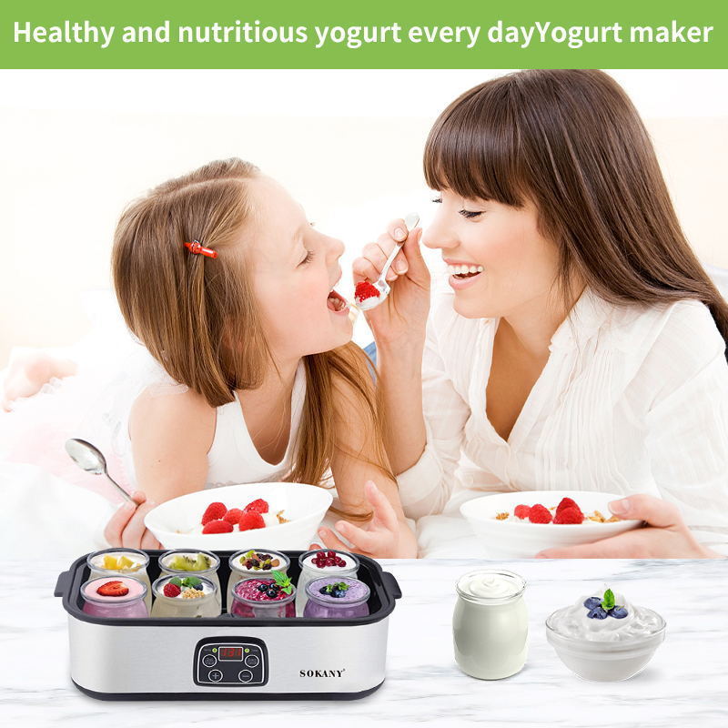 Digital Yogurt Making Machine Hot Sale High Quality 25 W Automatic Yogurt Maker Stainless Inox Housing BPA Free