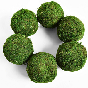 Natural Decorative Green Globes with Handmade, Hanging Balls Vase Bowl Filler Home Party &Weddings   Decor Moss Ball