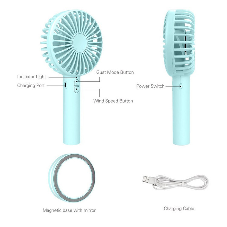 Handheld Misting Fan Rechargeable Battery Operated Fan water spray fan