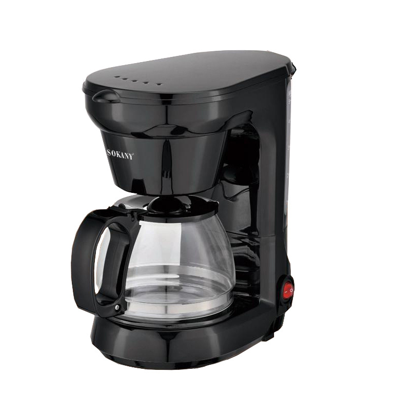 110V 220V Hot sales High Quality Black 6 cups Portable Electric Anti-drip Coffee Maker Machine