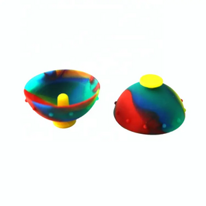 4PCS Bouncing  Fidget Toys, Novelty Outdoor Game Toys, Rubber Spinning Bowls  novel hip hop jump pops toy