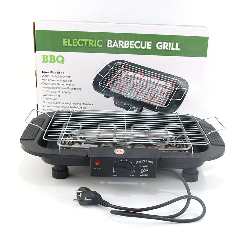 Household smoke-free barbecue grill Korean-style electric grill indoor BBQ barbecue skewer stove electric grill