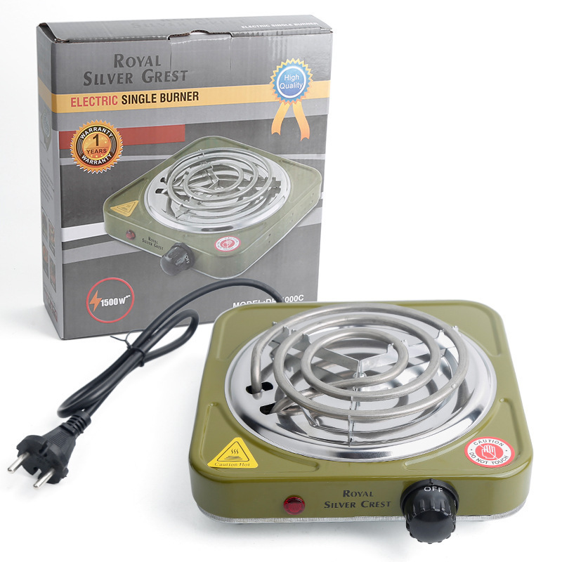 Silver Crest Outdoor Household 1500W Heat Temperature Control Rechargeable Electric Stove