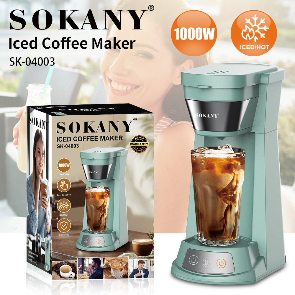 1000w Single Serve K-Cup Pod Iced Coffee Maker With Hot and Cold Coffee Capabilities And Coffee Mug