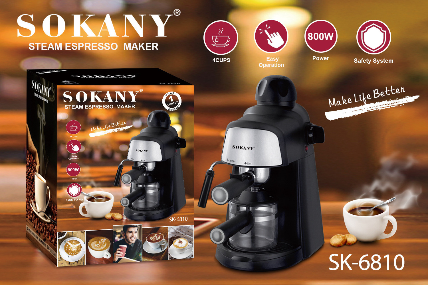 Professional Semi Automatic Espresso Coffee Maker Home Espresso Machine Coffee Maker