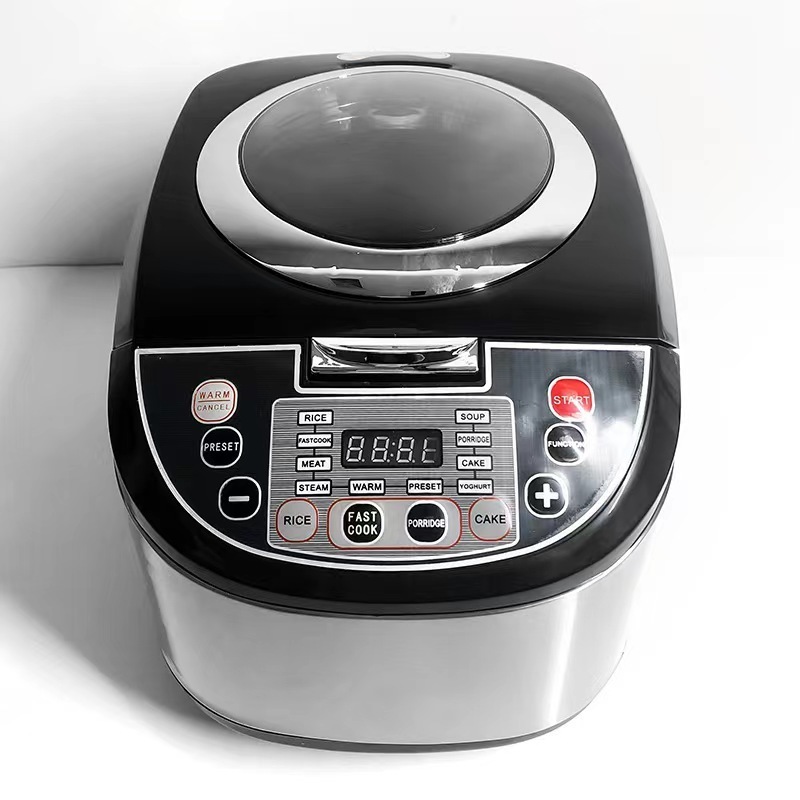 Visible 5L Advanced Multifunctional Silver crest Smart Automatic Multi Non-Stick Stainless Steel Digital Electric Rice Cooker