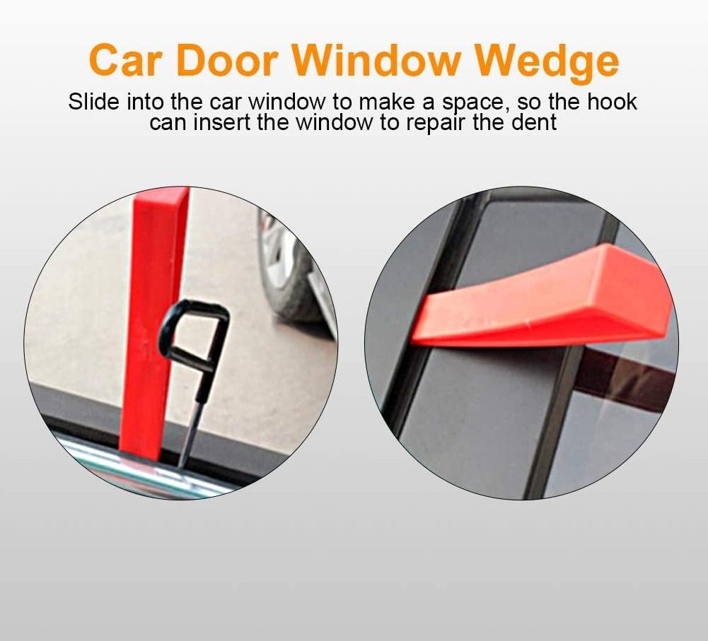 Red  Plastic Car Door Wedge Repair  Tools Unlock Lockout Kit