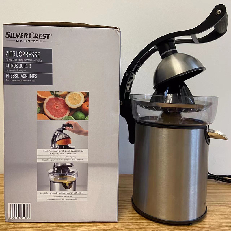 Silver Crest Manual juicer Stainless steel multifunctional table type hand press orange juicer Lemon juicer