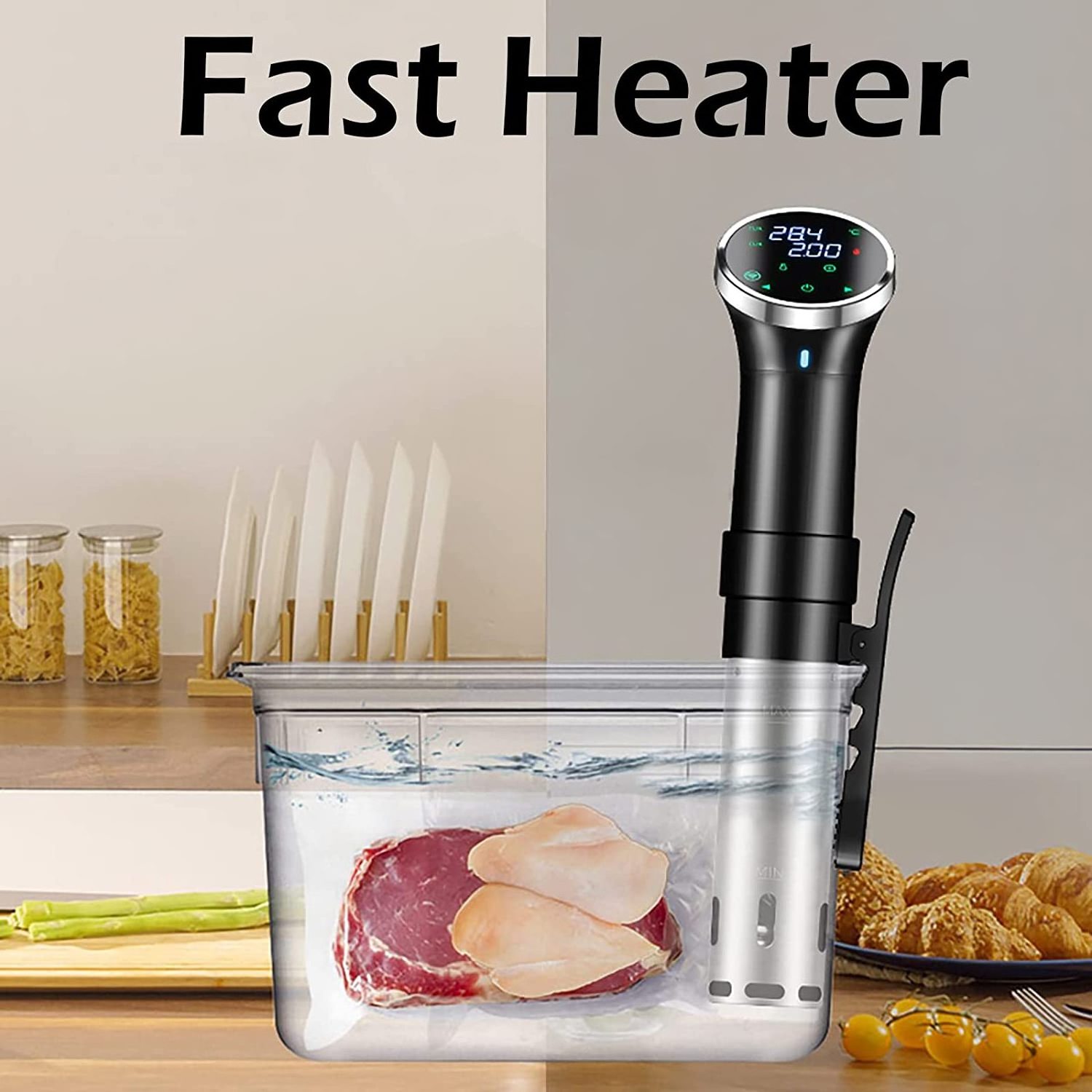 2023WiFi Sous Vide Cooker Garer LED Touch Display Sousvide Machine Sous Vide Stick Roner APP Control Slow Cooker And Sous Vide