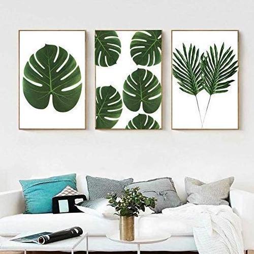 36 Pcs 3 Kinds Artificial Palm Leaves Tropical Plant Faux Leaves Safari Leaves Hawaiian Luau Party Suppliers Decorations