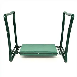 Garden Kneeler and Seat Stool Heavy Duty Garden Folding Bench with Large Tool Pocket and Soft EVA Kneeling Pad