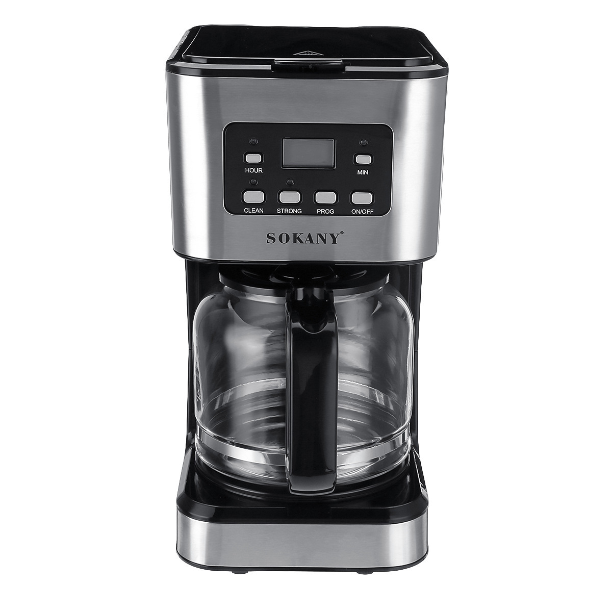 110V 220V 950w Automatic Electric Coffee Machines 12 Cups 1.5L Espresso Foam Coffee Maker