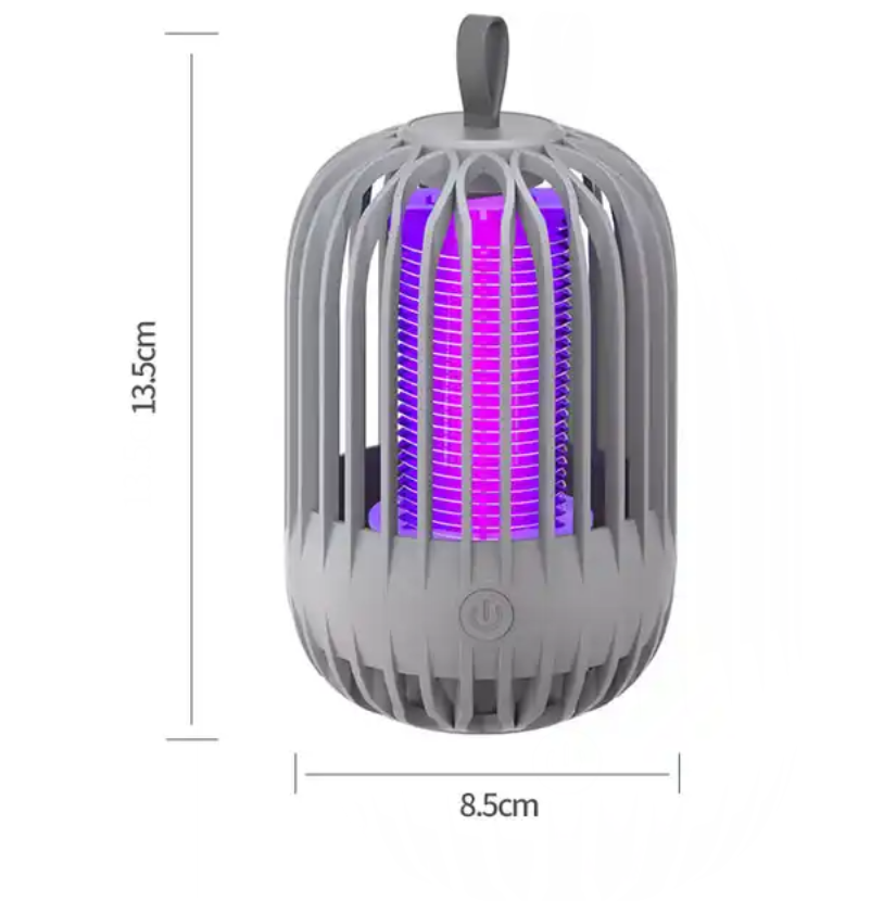 Birdcage Electric Shock Mosquito Killer Lamp Portable Hanging Insect Repellent Mosquito Repellent with Night Light