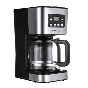 110V 220V 950w Automatic Electric Coffee Machines 12 Cups 1.5L Espresso Foam Coffee Maker