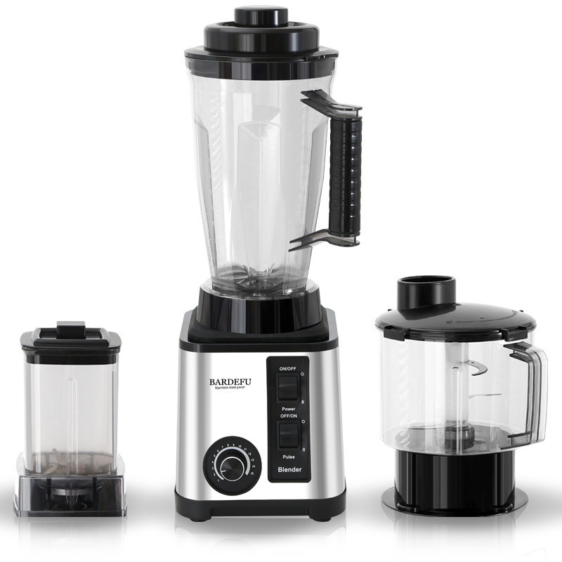 BARDEFU New Style Multifunctional Smoothies Shakes Grinder Blender Food Processor Combo 3 in 1 Electric Silver Crest Blender