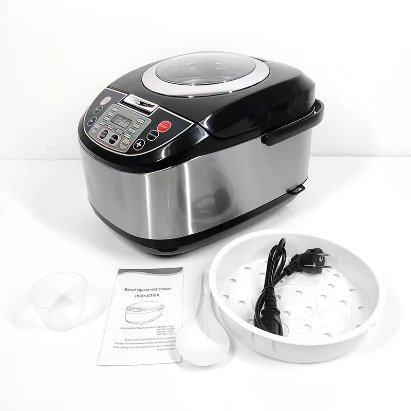 Visible 5L Advanced Multifunctional Silver crest Smart Automatic Multi Non-Stick Stainless Steel Digital Electric Rice Cooker