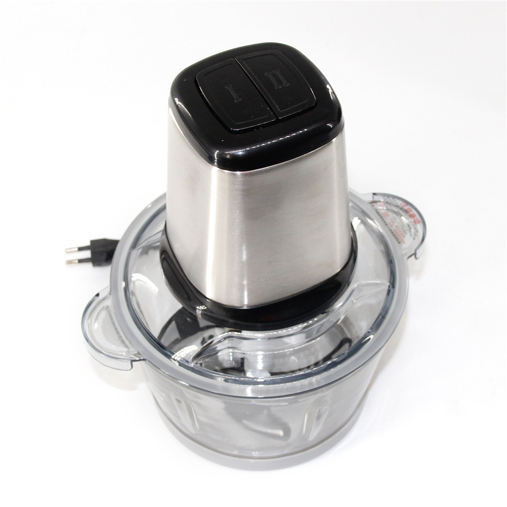 Food Processor Slicer Glass Bowl 2L Capacity Electric Chopper machine multi function meat grinder meat chopper