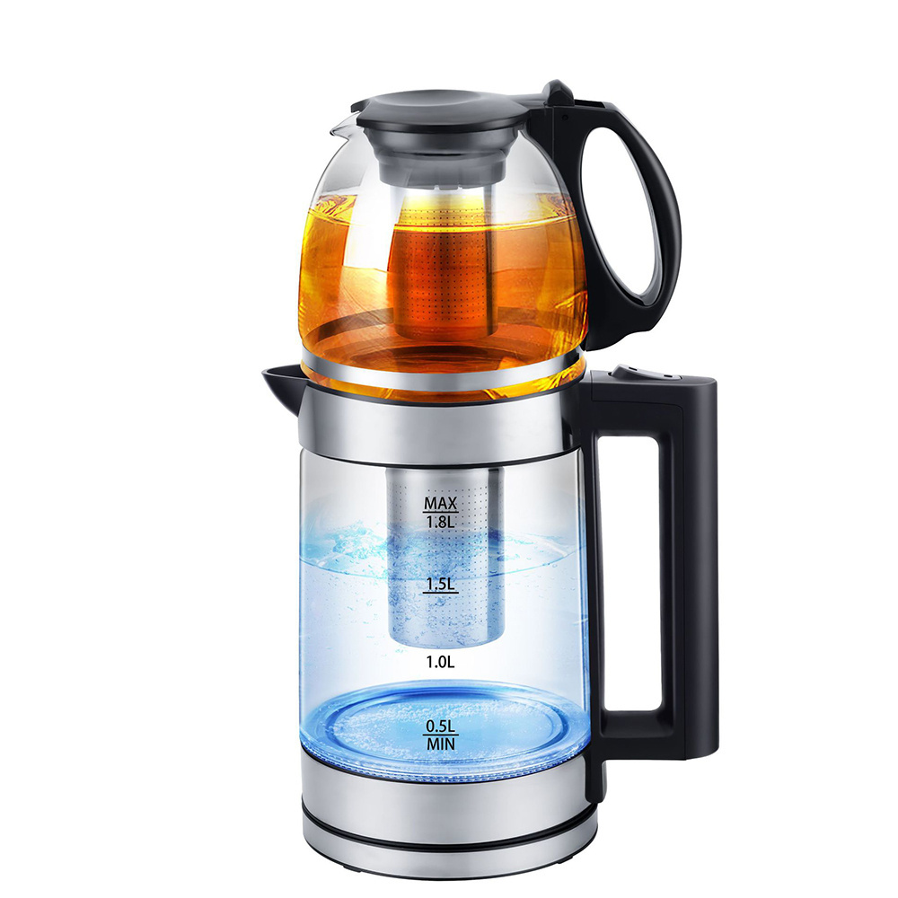 Electric Glass Tea kettle 1.8L Water Jug Fast Boil Water electric Glass Electric hervidor electrico