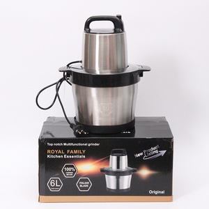 NEW 6L 1000W Electric Meat Vegetable Fruit Chopper Blender Stainless Steel Bowl Food Chopper