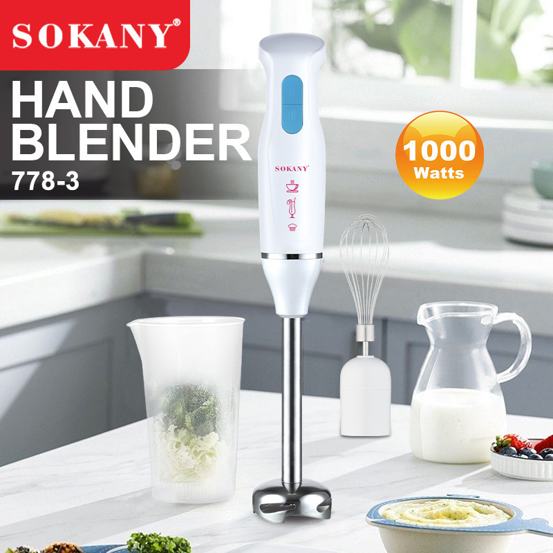 1000W 3 in 1 Multifunction Kitchen Machine Food Processor 2 Speed Control Multi Purpose Easy to Use Handheld Blender