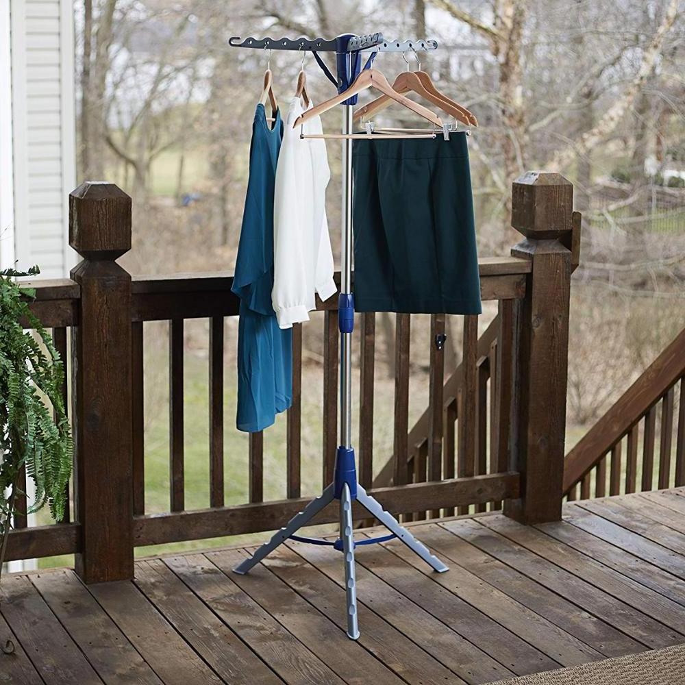 Collapsible Portable Indoor Tripod Clothes Drying Rack for Hanging Laundry