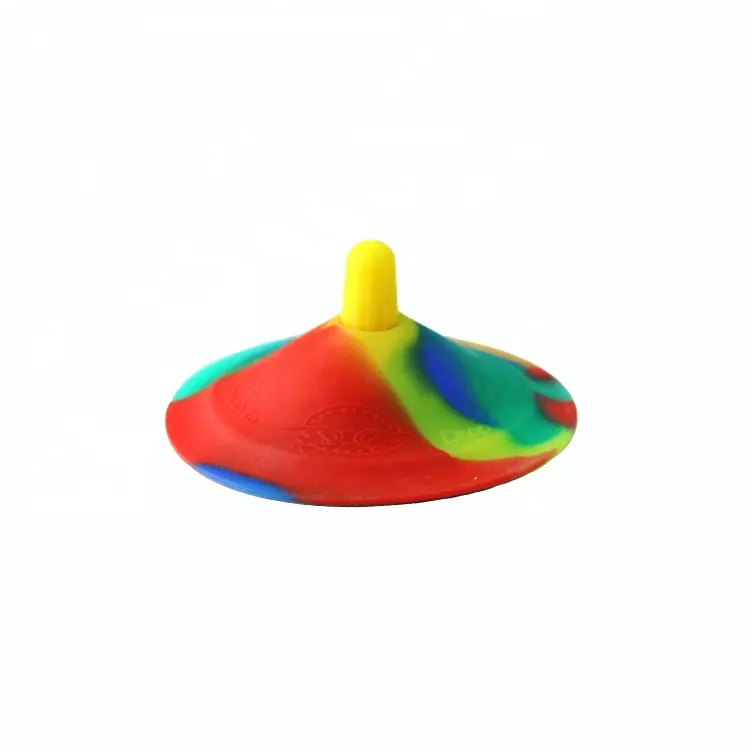 4PCS Bouncing  Fidget Toys, Novelty Outdoor Game Toys, Rubber Spinning Bowls  novel hip hop jump pops toy