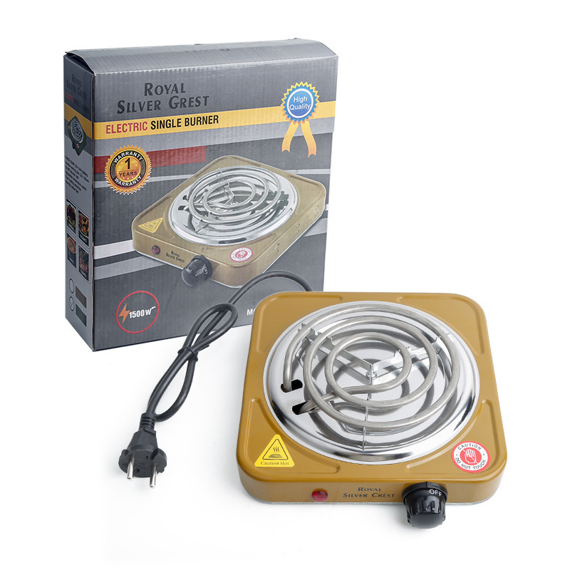 Silver Crest Outdoor Household 1500W Heat Temperature Control Rechargeable Electric Stove